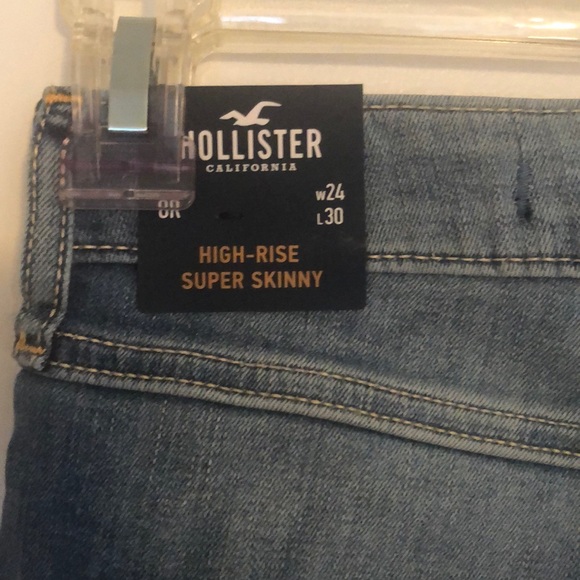 NWT Hollister high rise super skinny jeans - Picture 4 of 6
